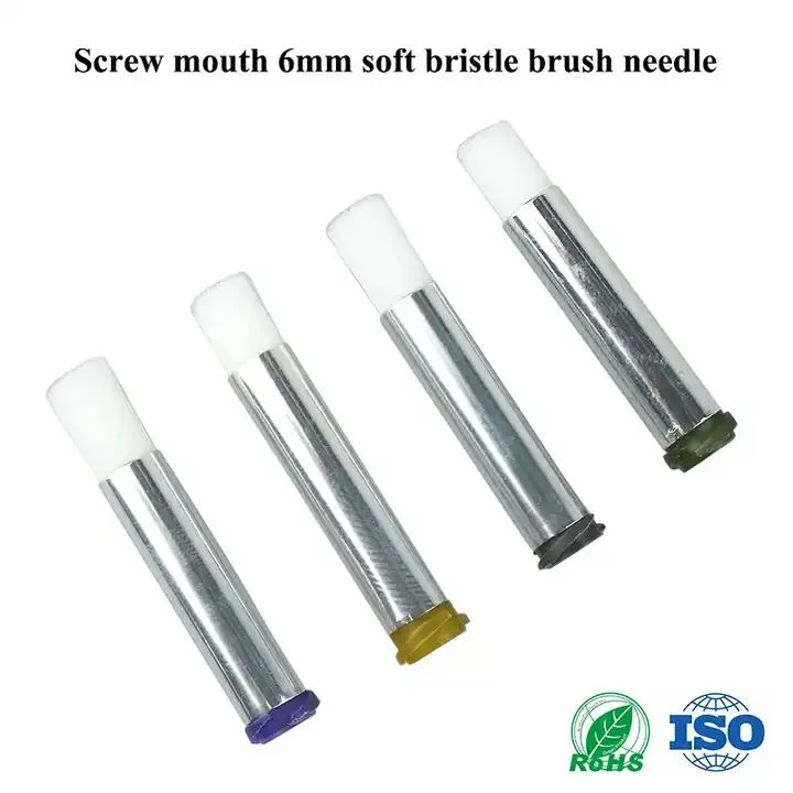 Factory Production Soft Bristle Brush Needle 6mm Dispenser Syringe Needle