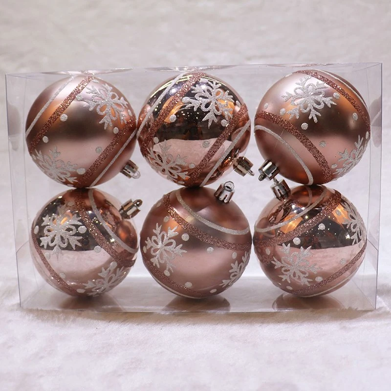 Yiwu Shuangyuan BSCI Certificated Hand Painted Christmas Plastic Ball