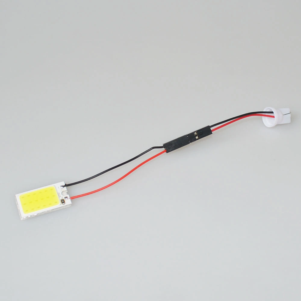 12V Lampe de lecture intérieure blanche pour voiture, éclairage de dôme, ampoules T10 W5w LED COB 18SMD, éclairage de panneau de toit de véhicule Festoon.