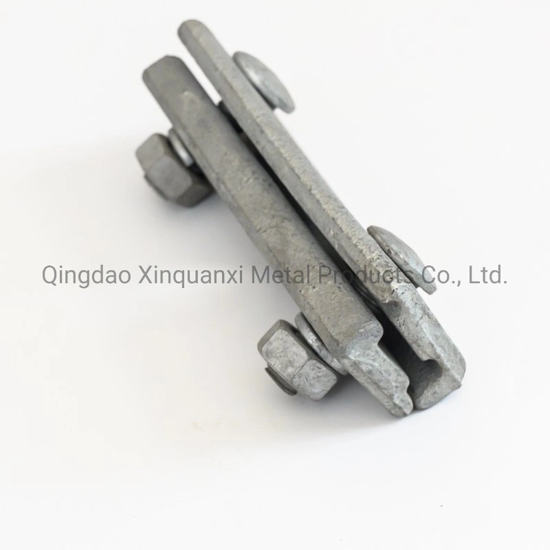 Hot Sale Galvanized Steel Cable Suspension Clamp/Three Bolt Guy Clamp