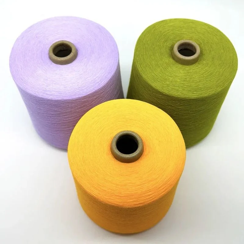 Cotton Yarn Combed Knitting Cotton Yarn Combed Carded Polyster DTY FDY Blended Sewing Thread Viscose Spandex Acrylic Nylon Milk Cotton Silk Metallic Cashmere