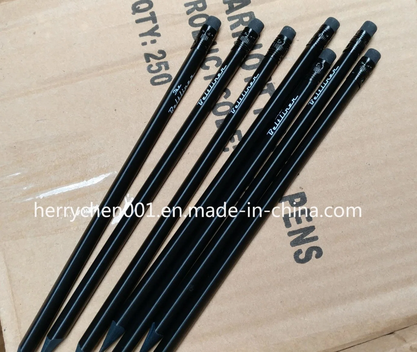 Promotional Black Wood Hb Pencil, Sky-017