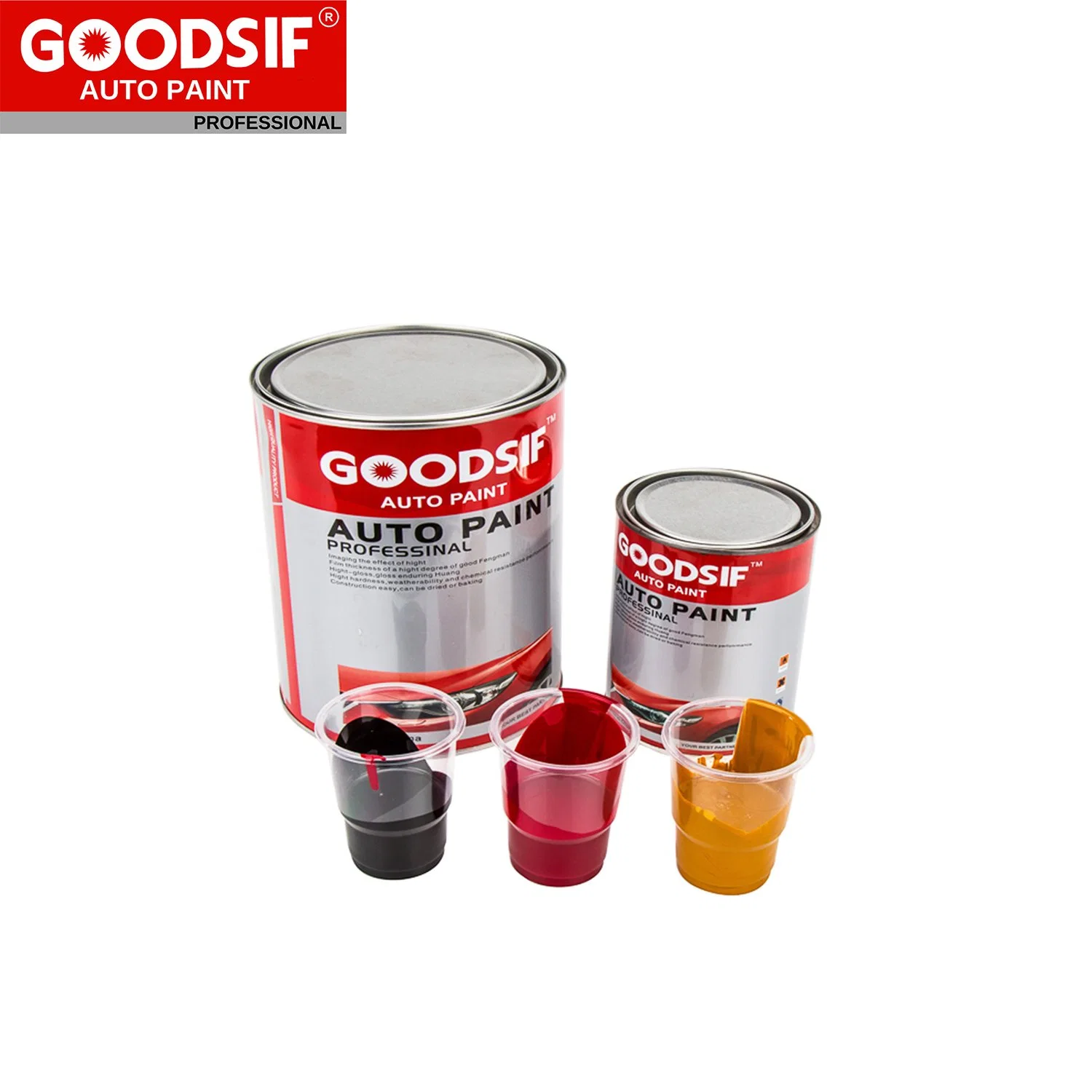 Extra Fast Drying Goodsif Car Coating 1K Jet Black Color Auto Refinishing Paint