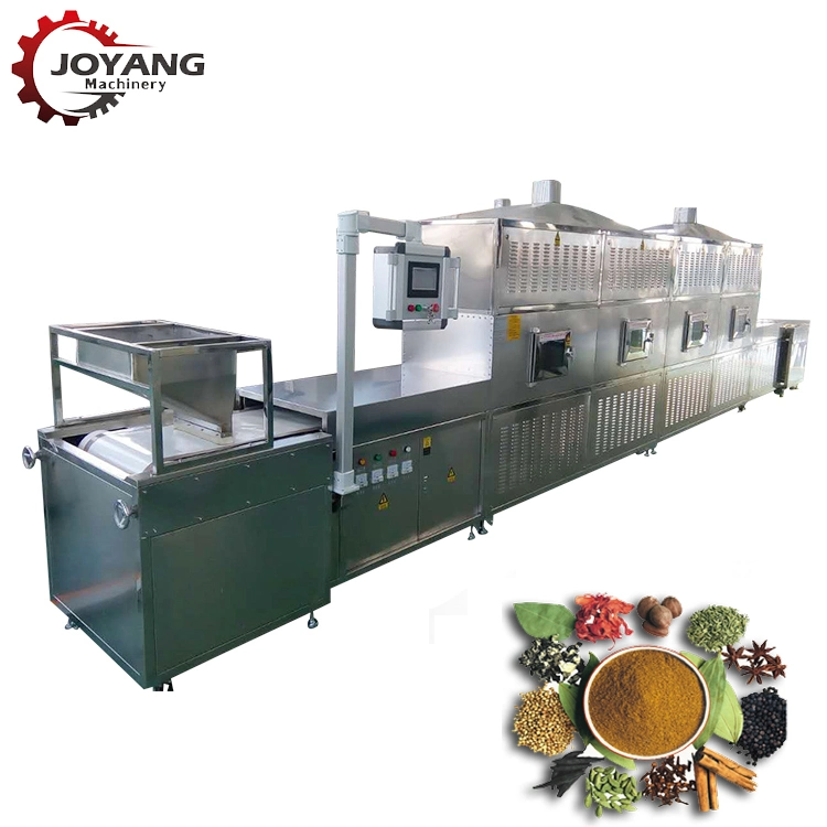 Spice Seasoning Turmeric Chilli Black Pepper Powder Processing Sterilization Microwave Dryer Machine