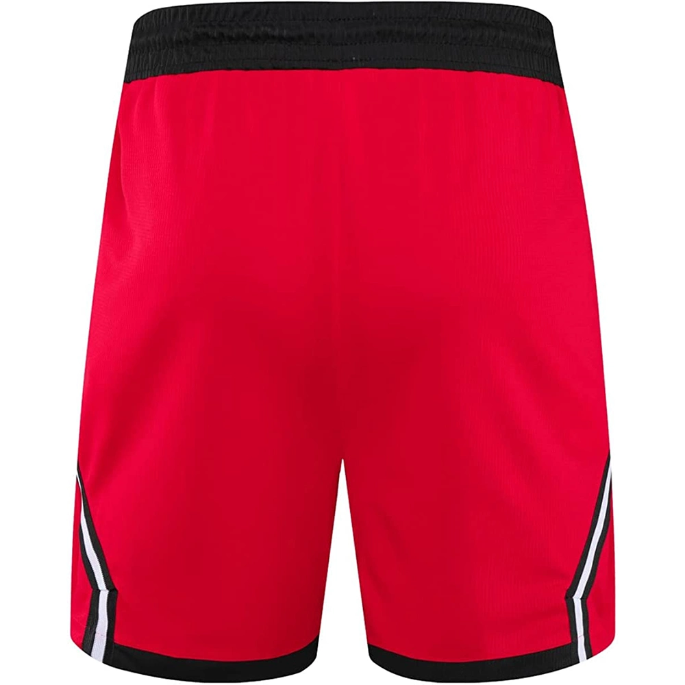 Blanco Custom Logo transpirable malla poliéster Hombre Escuela de baloncesto pantalones cortos Logo Shorts deportivos personalizados ropa deportiva de verano para jugadores de equipo