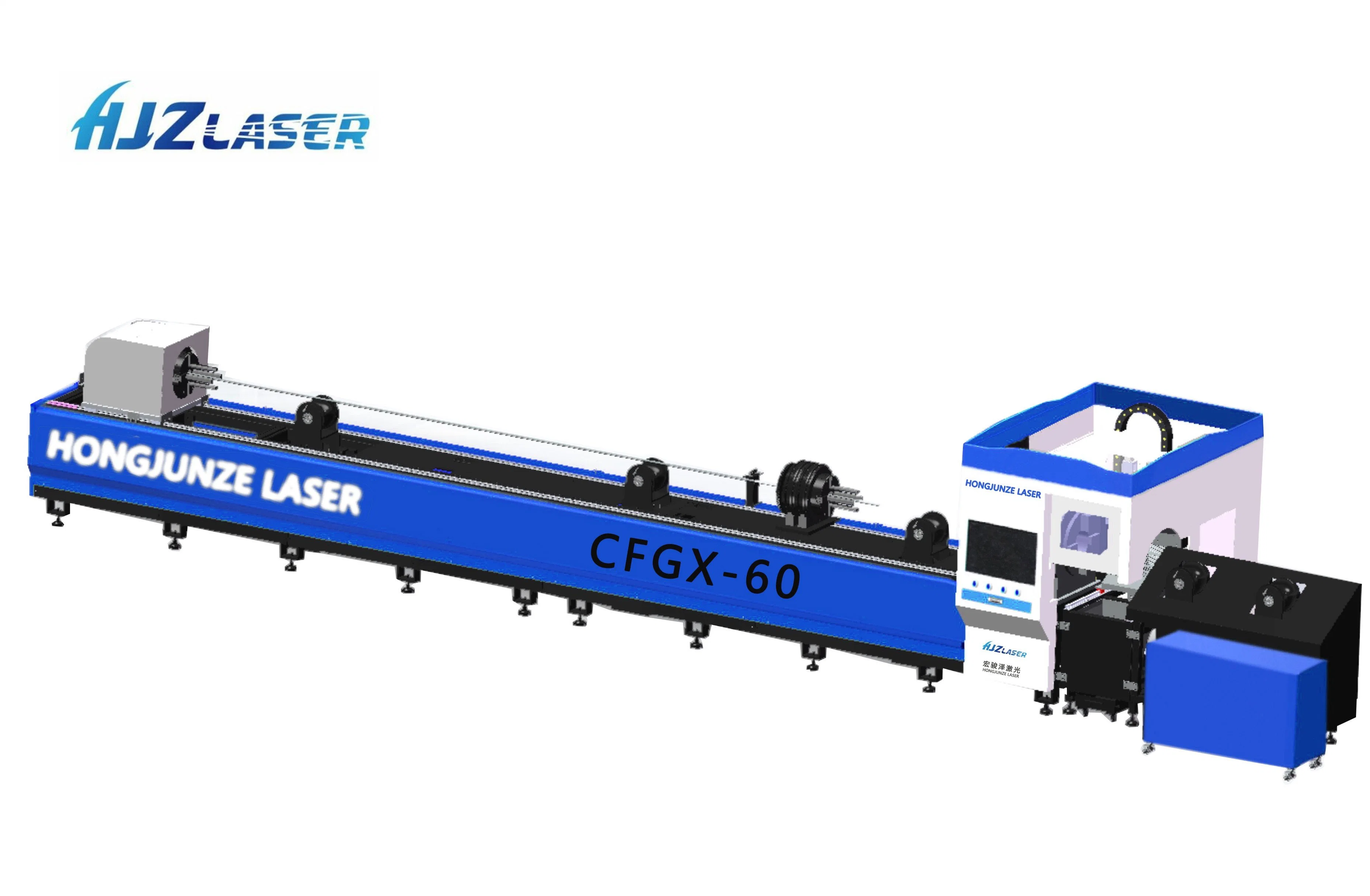 China Factory Fiber Laser Cutting Machine for Tube Square and Round Metal Pipe with Raycus 1500W Laser Source