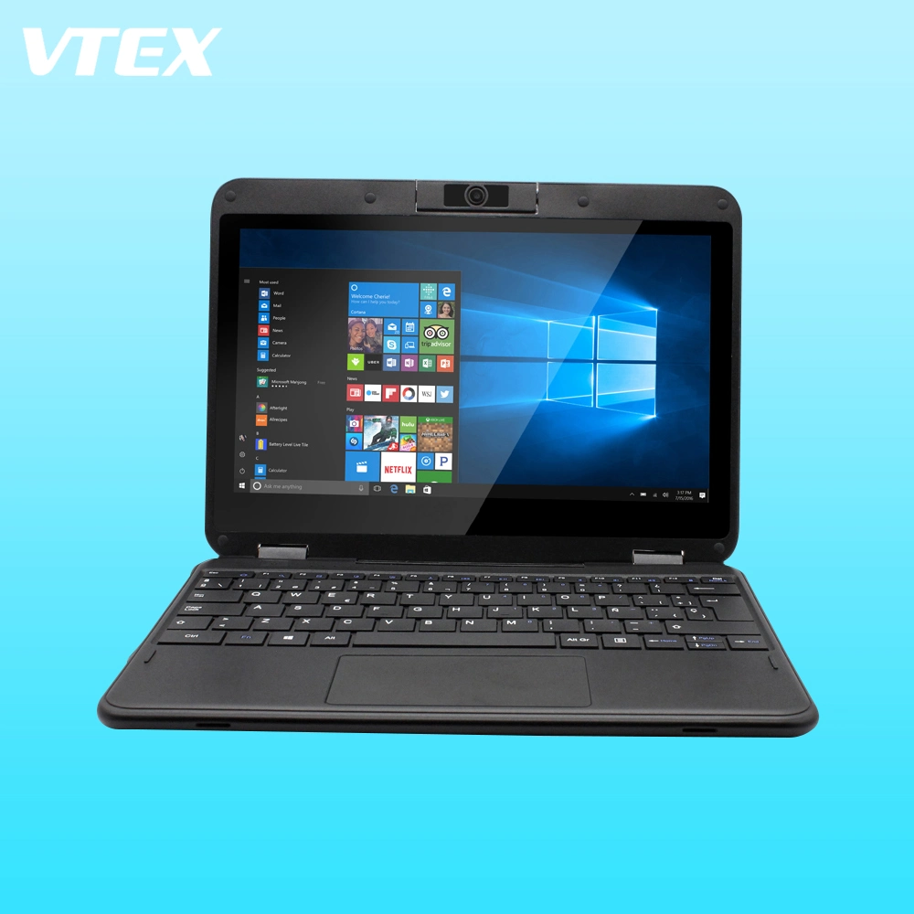 11,6inch Yoga Custom Laptop Tastatur Protector IP54 Wasserdicht 2MP HD Camera DDR4 RAM Mini Pocket Laptop