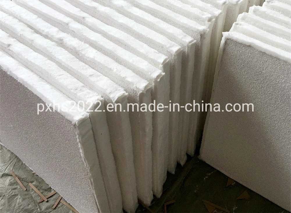 Material de alumina 17 * 17 * 2 polegadas 20ppi 30ppi com 3 juntas Ceramic diferentes Filtro de espuma