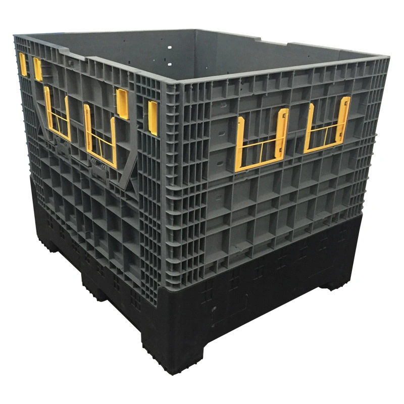 Heavy Duty Large Collapsible Plastic Container Manufacture for Logistic