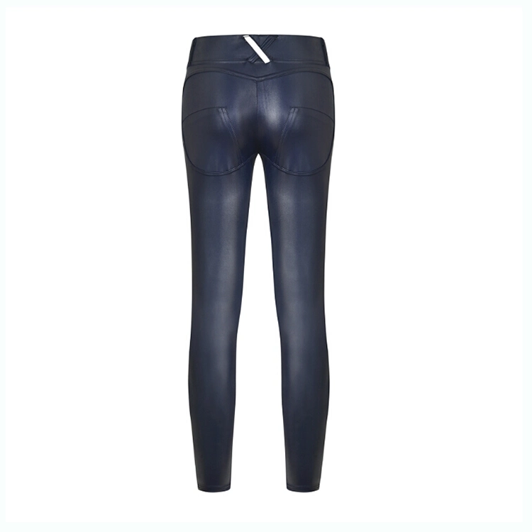 Hot Sale High quality/High cost performance  High Flexibility Wholesale/Supplier Fashion Design Winter Shiny Sexy Tight Leather Pants for Women