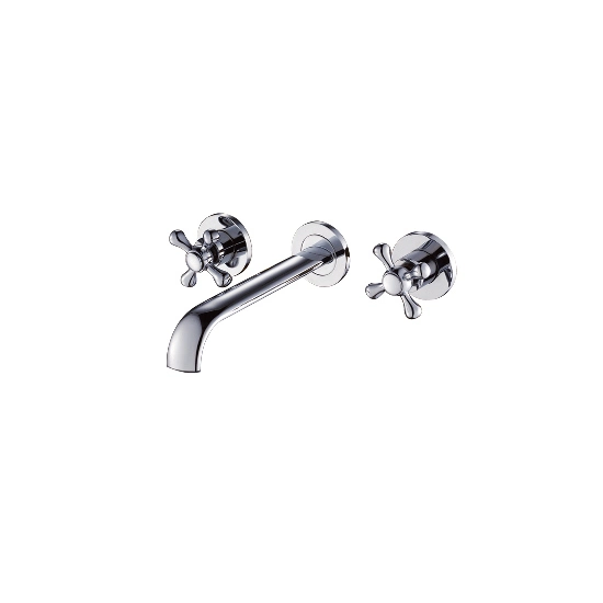 Wall Mounted Concealed Brass Mixer Waterfall Bathtub Faucets