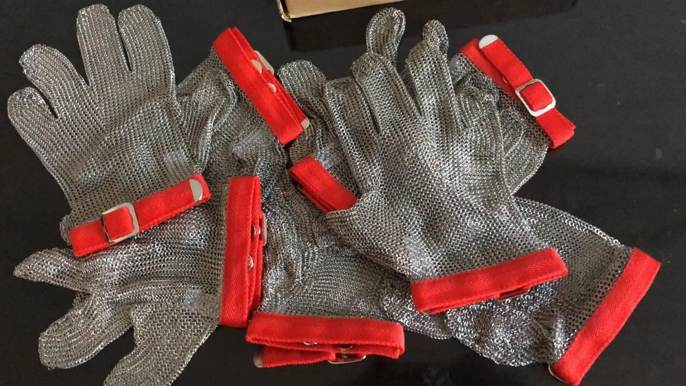 Good Grade Protection Safety Gloves Stainless Steel Meat Cutting Gloves