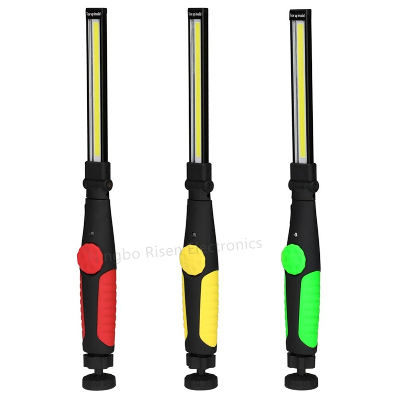 Adjustable Light 18650 Li-ion Battery COB LED Work Inspection Light for Repairing