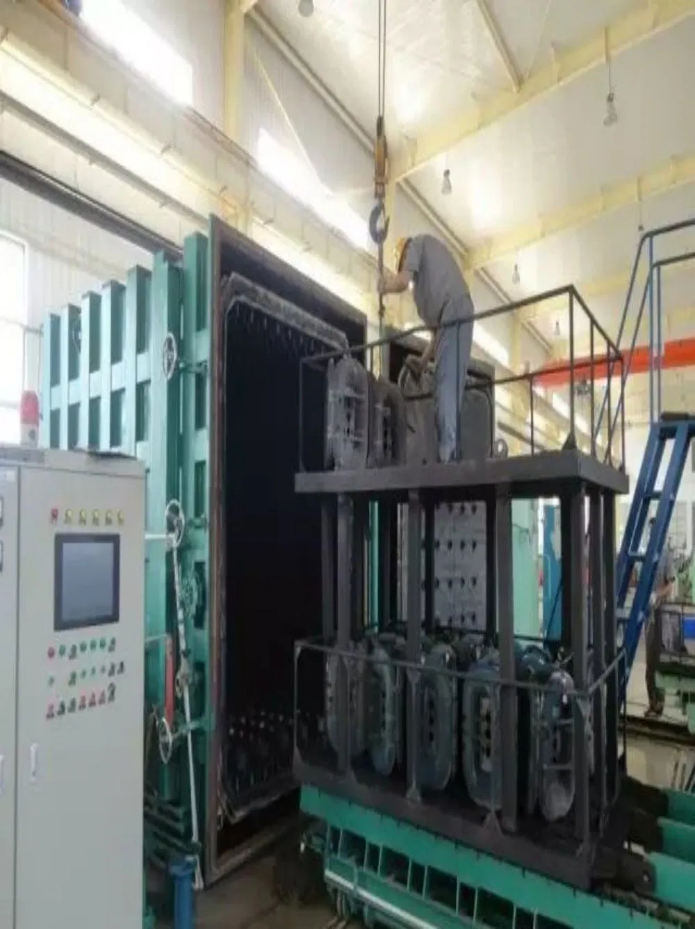 Trolley/ Car Bottom Type High Temperature Electric Resistance Heat Treatment Annealing Furnace