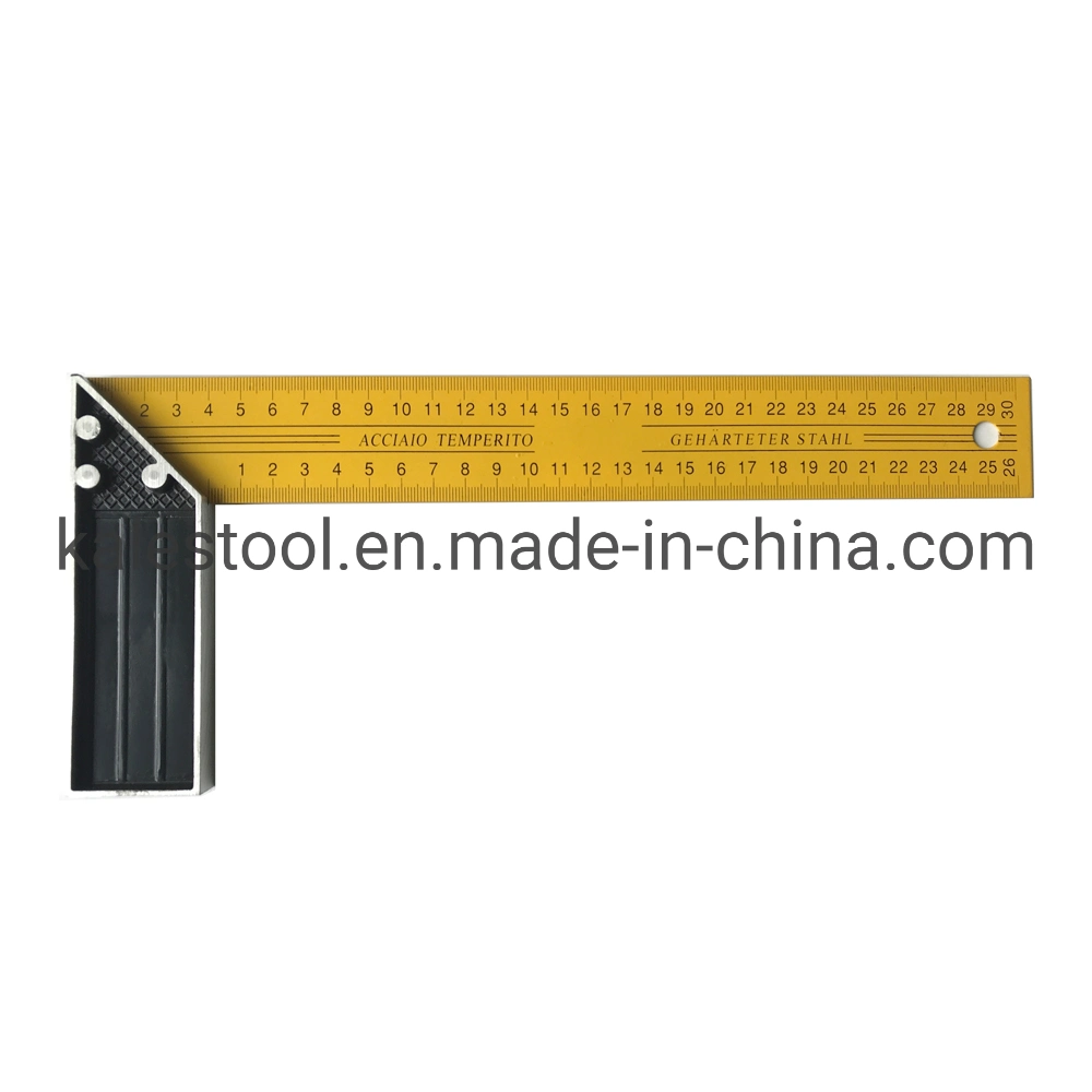 250mm Printed Steel Carpenter Square with Aluminum Handle/Square Ruler/Tri Square