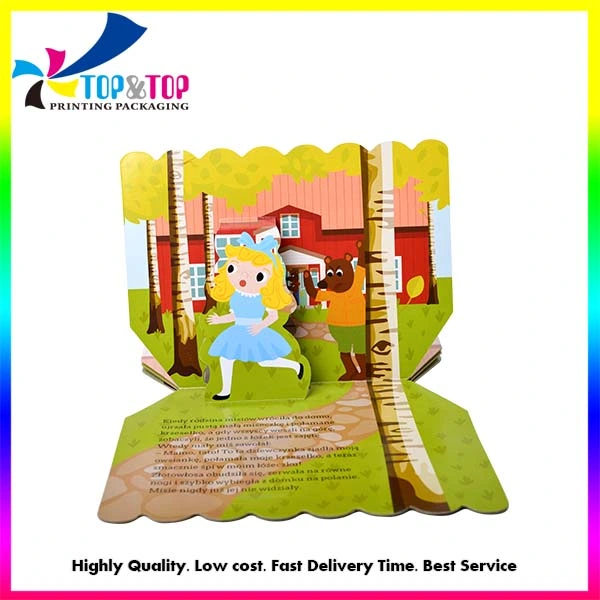 Hot Sale Customized Size Hard Cover 3D Children Pop-up Board Book Printing Service