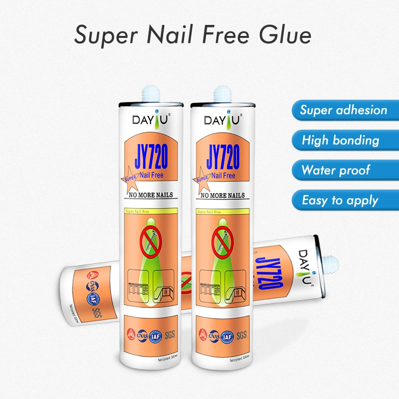 Adhesivo de alta calidad Jy720 Gran Super Nail Free Rendimiento de alta calidad/alto costo Adhesivo