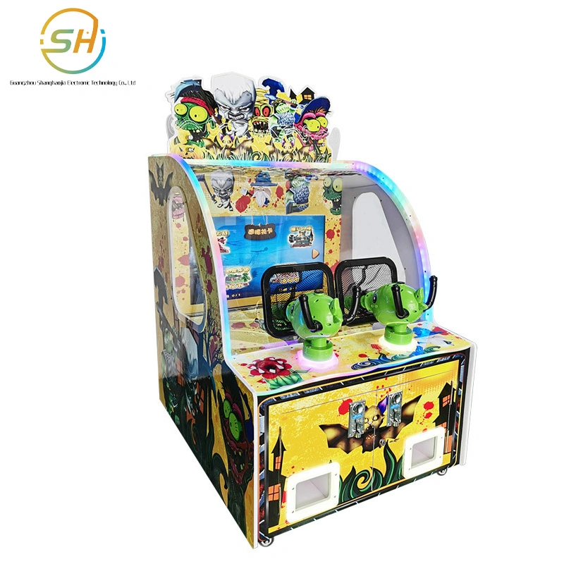 Indoor Playground Children's Two-Person Ball Machine Coin Coin Battle Zombie Puppet Water Machine Video Game Entertainment Game