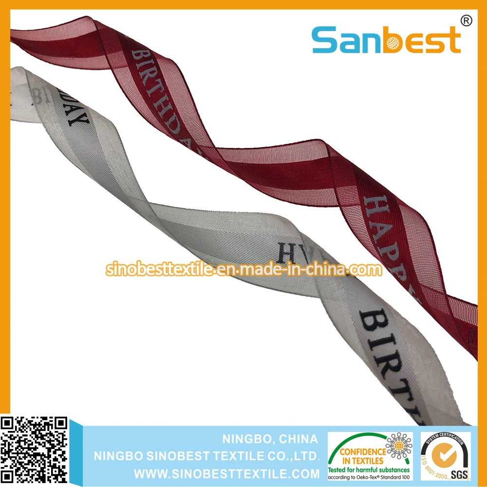 Nylon Double Face Satin Ribbon for Festival Decoration