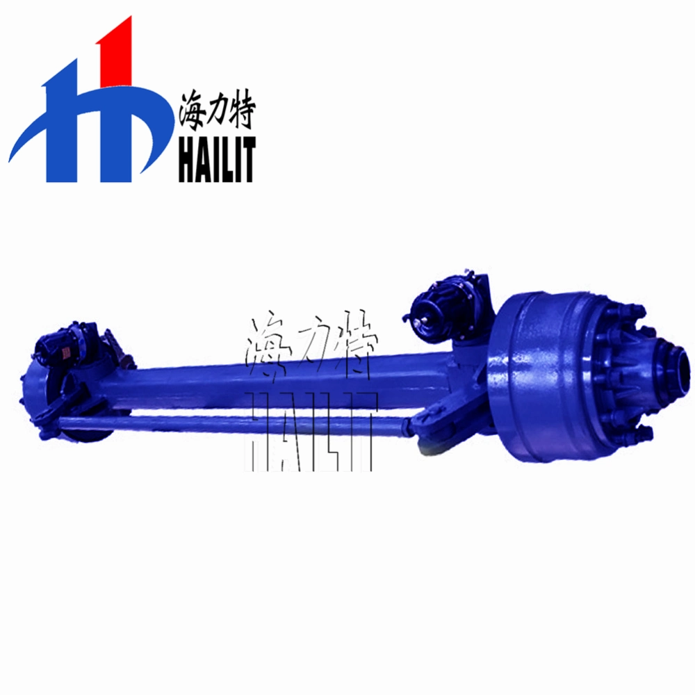 12t 13t 16t Outboard Drum Trailer Force Steering Axle American Type Trailer Axle Shaft Truck Parts (08)
