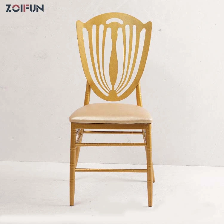 Factory Supply Metal Chair Outdoor Wedding Banquet Chair Hotel Banquet Wedding Chair