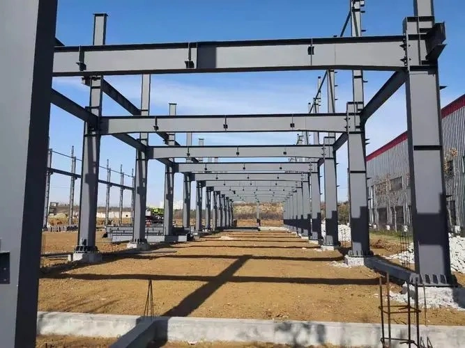 Q235 Q355 H la sección Metal Galvanizado construcción prefabricados prefabricados/Taller de Creación Industrial de bastidor/Almacén Estructura de acero pintado con panel sandwich