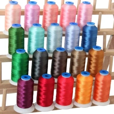 120d/2 800 Color High quality/High cost performance  Semi Dull Polyester Embroidery Thread Yarn