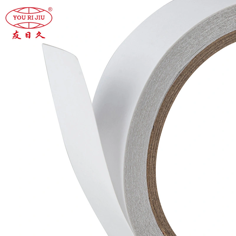 Yourijiu Cloth Electrical Stationery Pasting Two Side White Yellow Paper Hotmelt Solvent Glue Tissue Tape