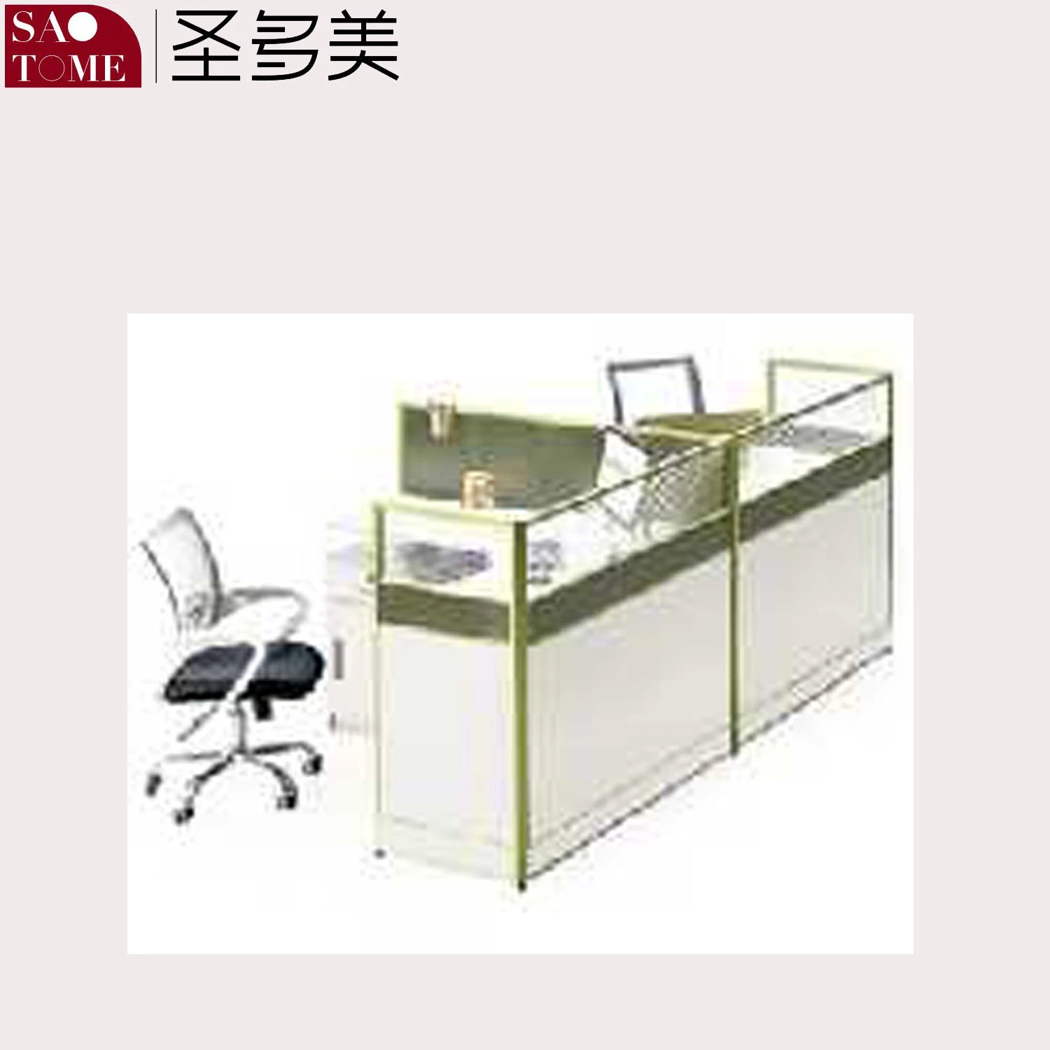 Office Furniture Same Direction Double Seat with Activity Cabinet Office Desk