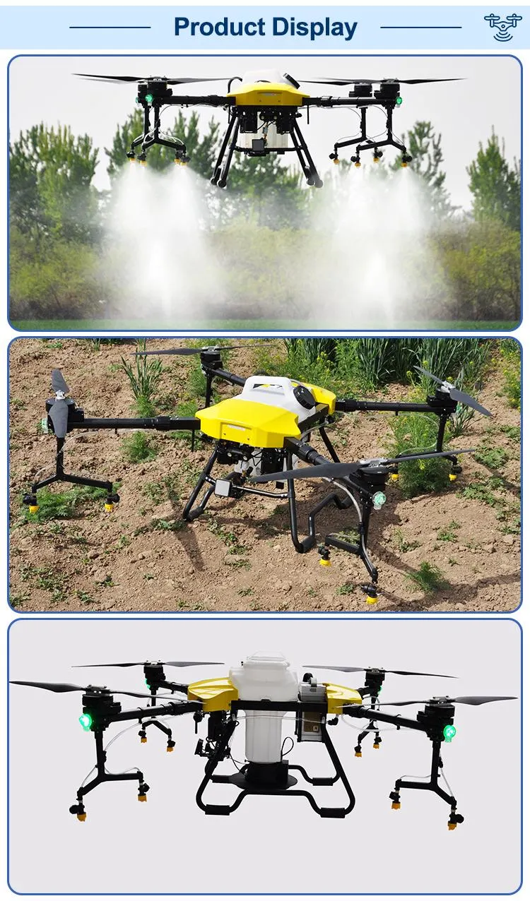 China professionnel de Pulverizador de insetos Uav fertilizante agrícola Drone Agrícolas Fumigacion Uav para a agricultura