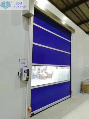 Dustproof Industrial Automatic PVC Fabric Roll up High Speed Workshop Door