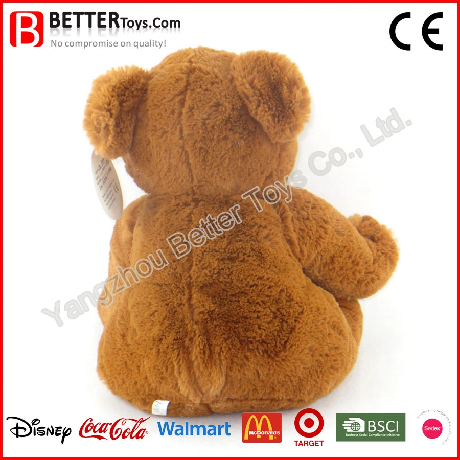 La certificación SA8000 Material seguro abrace Teddy Brown Bear Toy muñeco suave