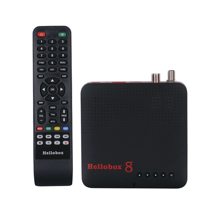 Hellobox 8 DVB-T2 DVB-S2 مستقبل الأقمار الصناعية H. 265 DVB-S2X المستقبل التلقائي Biss Powervu Hellobox V5 Plus