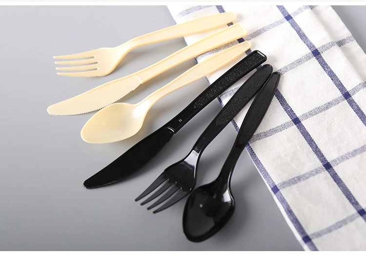 Disposable OEM PP/PS/PLA Flatware Cutlery Sets Flight Plastic Spoon Fork and Knife Kit Plastic Cutlery Packaging