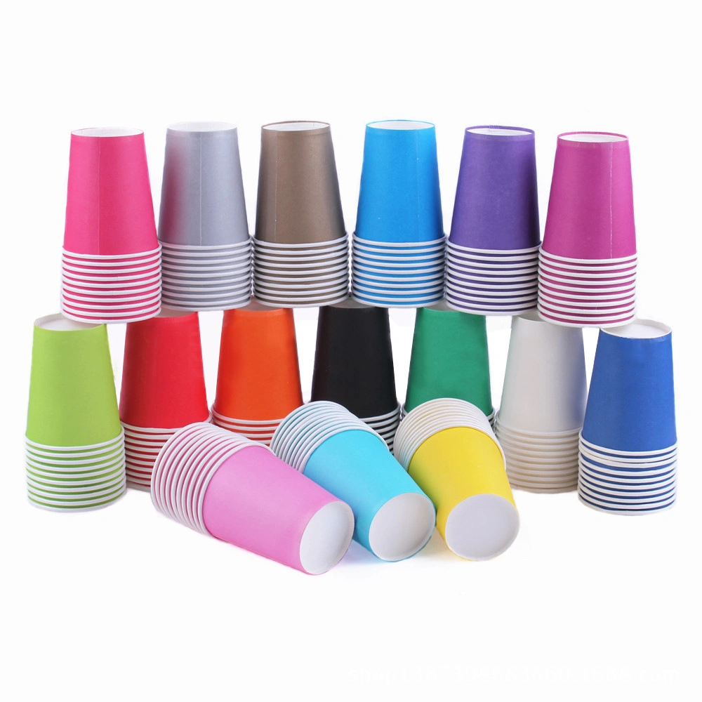 Handmade Art Creative Materials Thickened White Paper Cup DIY Disposable Handmade Colored Paper Cup