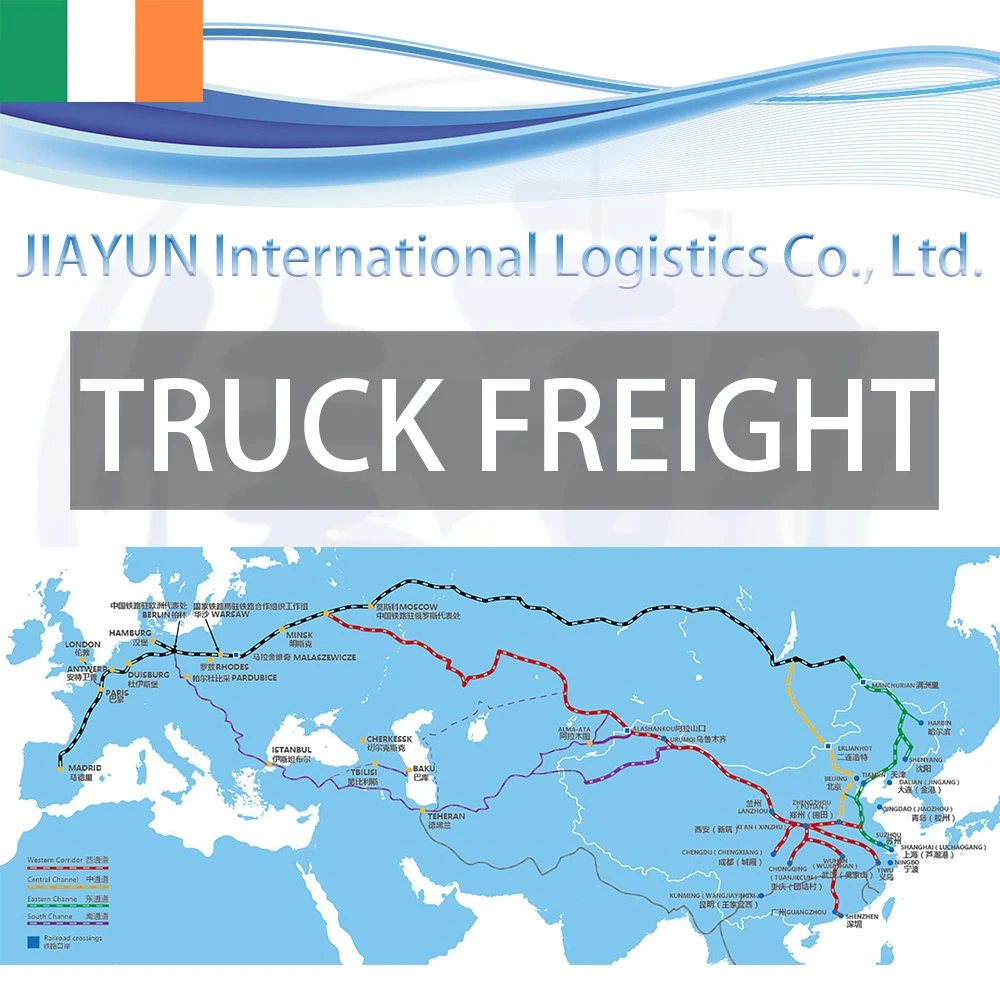 Sino-Europe Trucking 1688 Alibaba Buyer Freight Forwarder DDU DDP FCL LCL Shipping Agent Road Freight From China to Ireland Ie