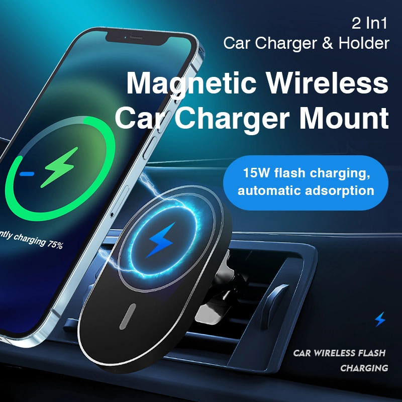 Smart Mobile Phone Holder Fast Magnetic High quality/High cost performance  15W Qi Wireless Charger