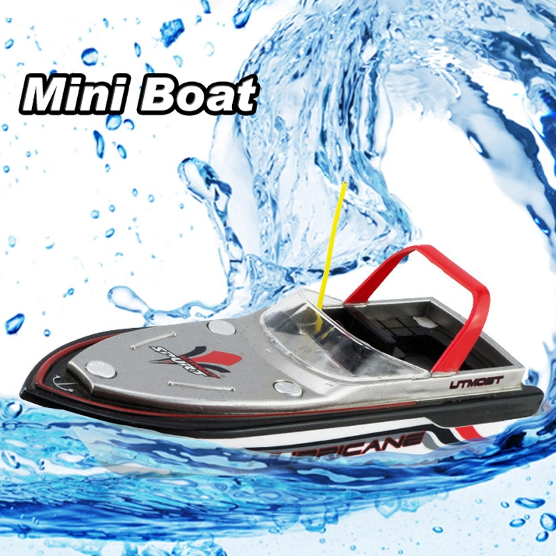 2.4G Mini Barco Deportivo de Control Remoto de Alta Velocidad Juguetes de Barco Modelo de Control Remoto para Niños con Luz Juego de Barco de Agua de Verano Alta Velocidad RC Boat