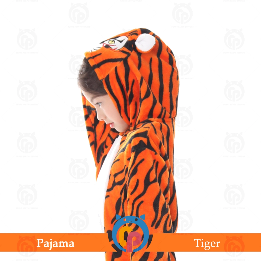 Nuevo diseño animal tigre franela Cosplay dormir