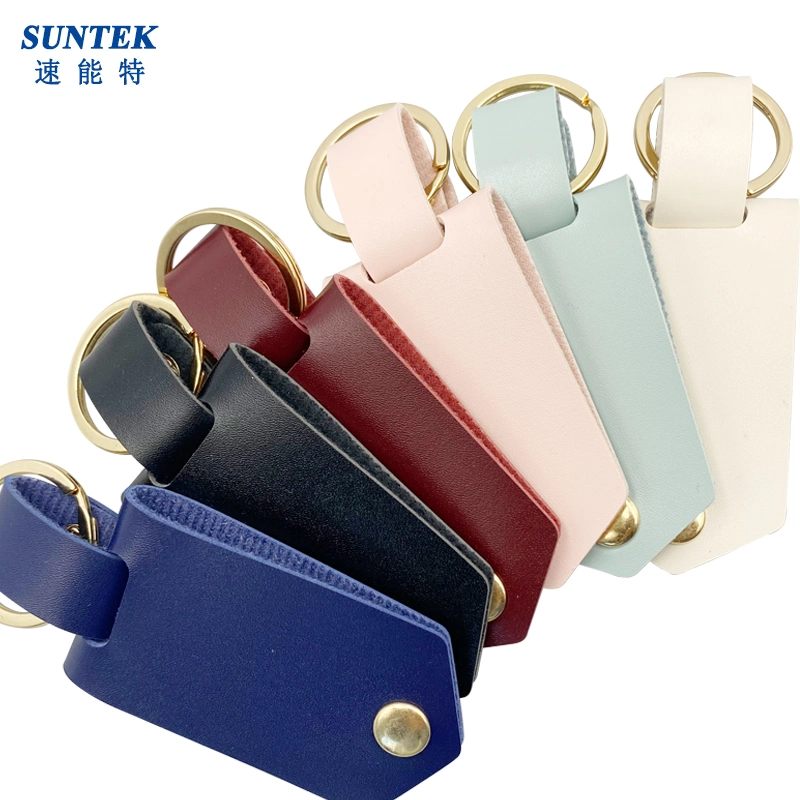 Sublimation Blank PU Leather Keychain