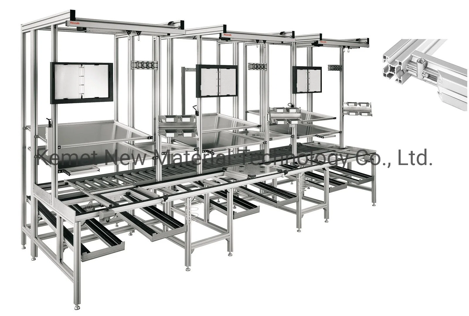 En Aw 8080 bastidor extruido de aluminio de altas prestaciones para trabajo Brazos CNC de banco