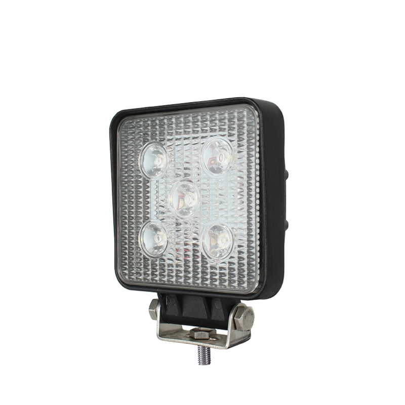 Waterproof IP68 Square 15W 12V/24V Spot/Flood 4inch LED Working Light for Offroad SUV Bulldozer