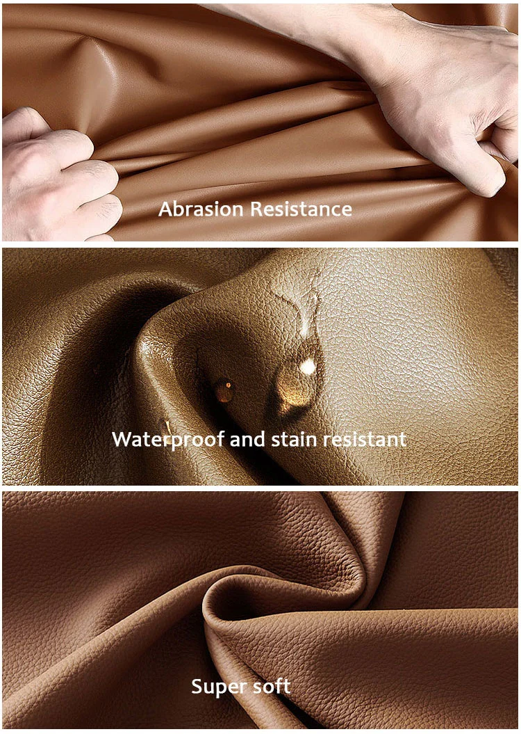 Outdoor Soft Artificial Synthetic PU PVC Leather for Upholstery Hotel-Haiti Furniture