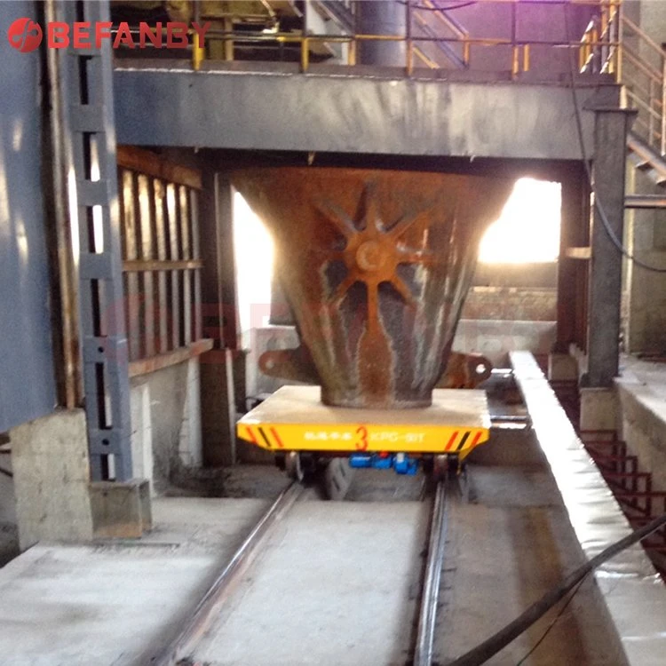 Foundry Plant Heavy Load Ladle Handling Cart for Transfer Cargo