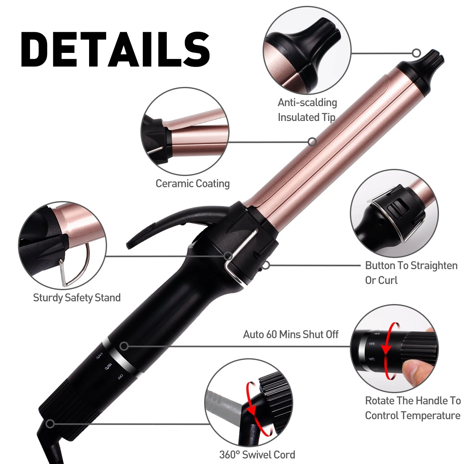 2 in 1 Hair Straightener and Hair Curler