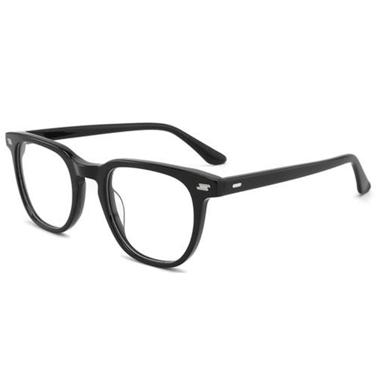 Design clássico Candy Color Acetato Brilhante Crystal Demi delicadeza óculos normais para Homens Mulheres estruturas ópticas