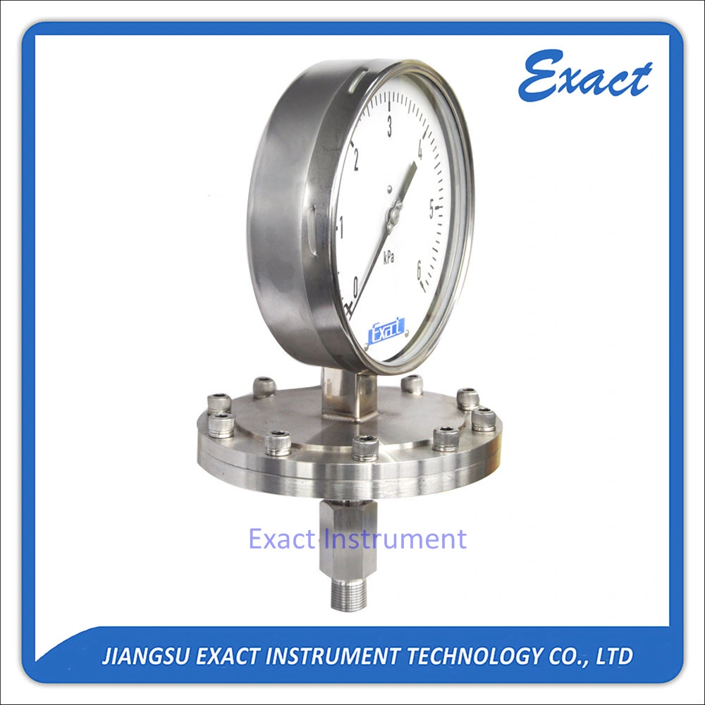 Diaphram Pressure Gauge for Low Pressure Measurement of High Corrsive