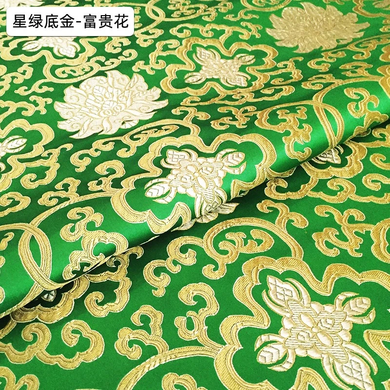 China Furniture Imitation Silk Fabric/Embroidery Fabric Jacquard Fabric Polyester Brocade Fabric for Upholstery Table Cloth or Garment