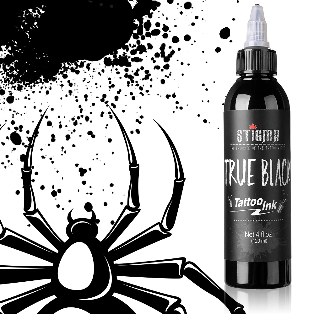 Waterproof Pure Black Safety Tattoo Ink