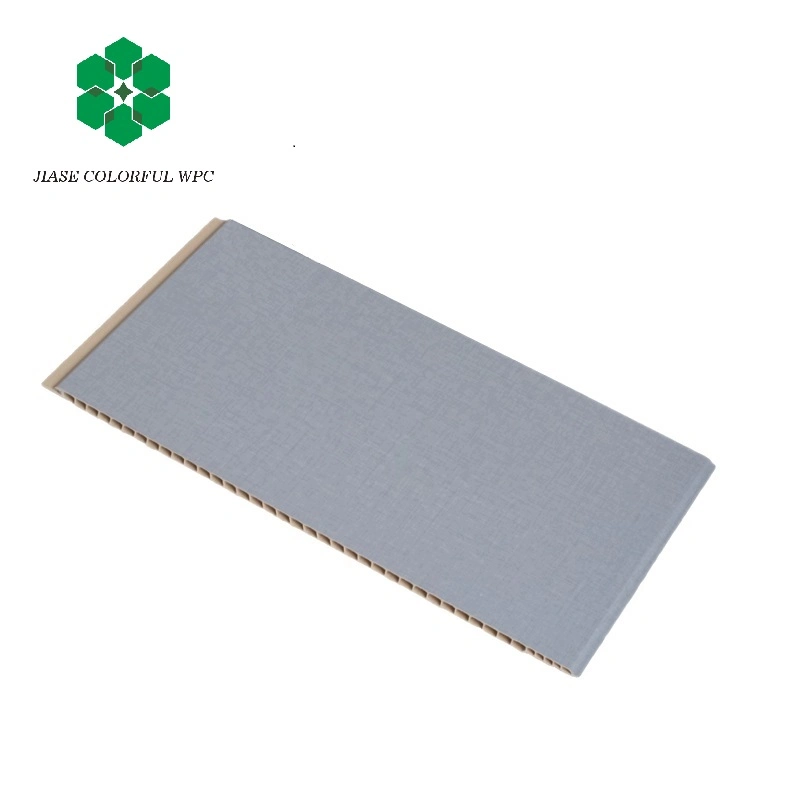 Flat Decorative Material Waterproof Fire Resistant Wood Plastic PVC Wall Board